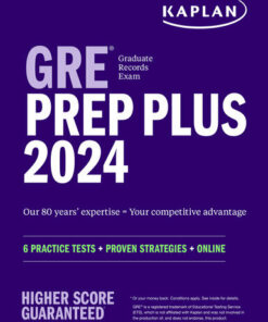 GRE Prep Plus 2024: 6 Practice Tests + Proven Strategies + Online (2023)